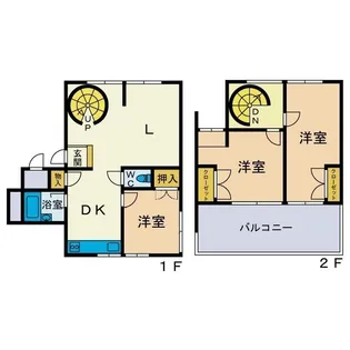 本厚木エグゼクティブマンション【2階】の間取り