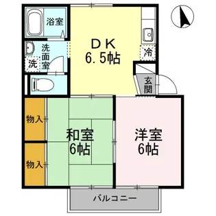 サンシャインコーポユーカリ【1階】の間取り