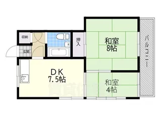 西ハイツ【2階】の間取り