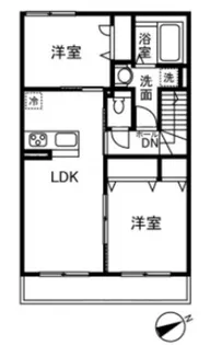 プレミエール上石原【2階】の間取り