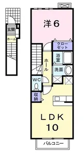 GARDEN 泉【2階】の間取り