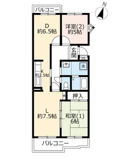 URつくば・松代三丁目【2階】の間取り