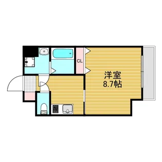 ヴェリテ新大阪2【6階】の間取り