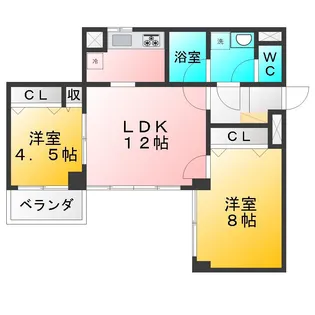 プレジデントミタマ【2階】の間取り