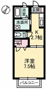 ドミール多治米 B棟【2階】の間取り