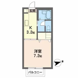 エトワール七日町【2階】の間取り