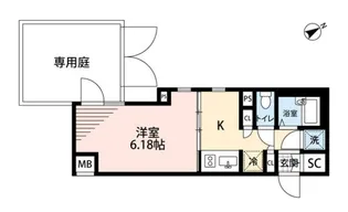 ビバリーホームズ氷川台【1階】の間取り
