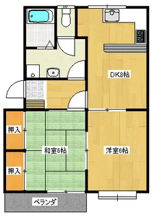 S&Kハイツ【2階】の間取り
