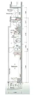 シンシティー日本橋【4階】の間取り
