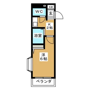 コンフォートマンション大門町【6階】の間取り