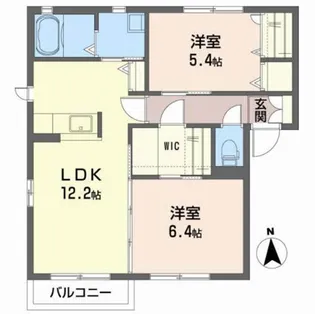 Kフラッツ【2階】の間取り
