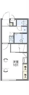 レオパレスフレスコしゃんぶる【2階】の間取り