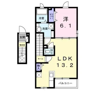 グリシーヌ【2階】の間取り
