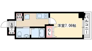 CASSIA豊中三国【2階】の間取り