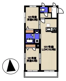 ベレオ アリスマ【1階】の間取り