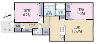 グレイスコート佐鳴台【1階】の間取り