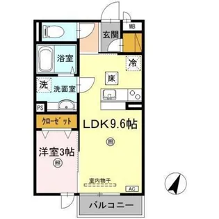 セジュール長居 E棟【1階】の間取り