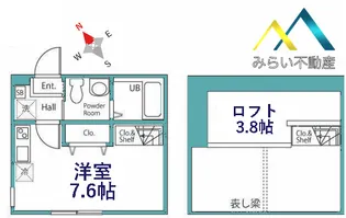 ハーミットクラブハウス西横浜V【1階】の間取り