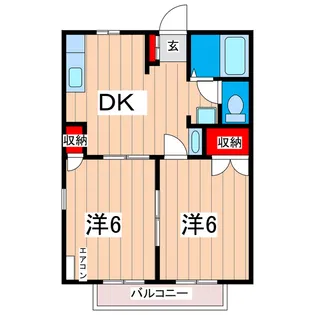 ニューシティー豊岡【1階】の間取り