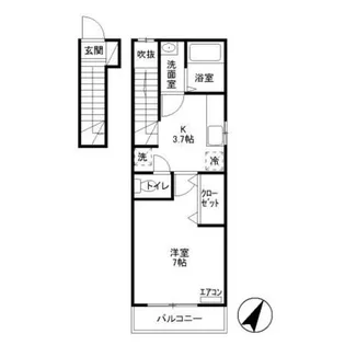 パティオ【2階】の間取り