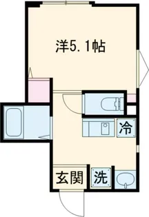 MELDIA梅島X【2階】の間取り