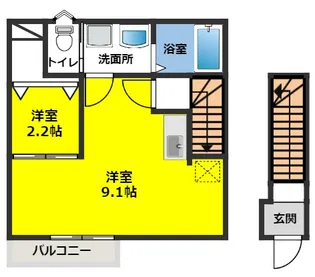 Levare(レヴァーレ)【2階】の間取り