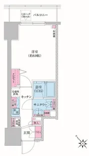 レジディア荻窪III【6階】の間取り