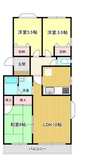 サンライズ大宮【3階】の間取り