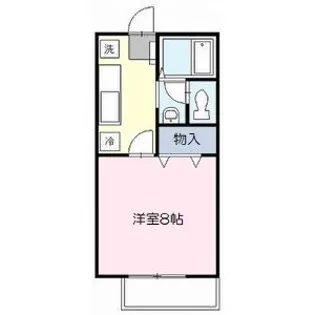 クラージュII【2階】の間取り