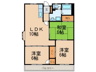 サンコーポタカキ【4階】の間取り