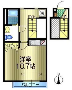メゾン フレール【2階】の間取り