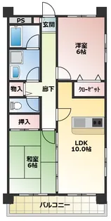 エスパスあけぼの【2階】の間取り