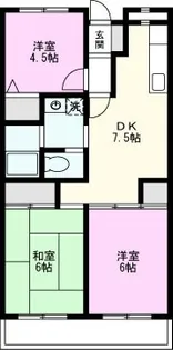 清光ハイツ【4階】の間取り
