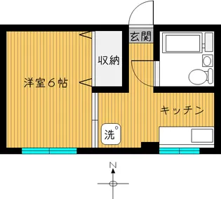 フタバマンション【4階】の間取り