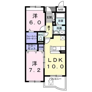 グランツブリーゼ【3階】の間取り