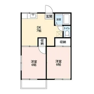 グリーンシャトー弐番館【2階】の間取り