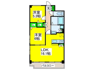 Grand Hill高倉【1階】の間取り