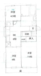 ホワイトベル【1階】の間取り