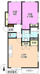S-YARD三輪【3階】の間取り