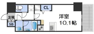 MELDIA CREST TAPP NAMBA-WEST【7階】の間取り