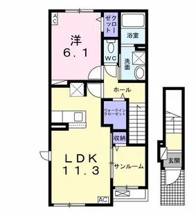 I・RO・HA I【2階】の間取り