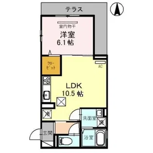 ウッドステージ桜 壱号館【1階】の間取り