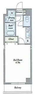 BLISS RESIDENCE【6階】の間取り