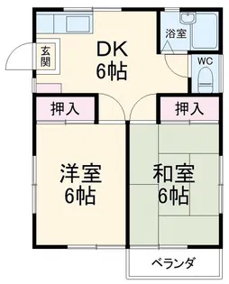 野口台ハイツ【2階】の間取り