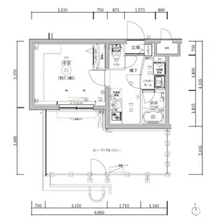 RELUXIA三宿池尻【5階】の間取り