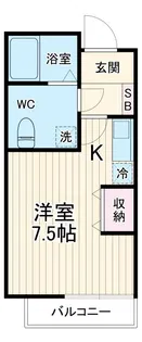 ロワール湘南 C【2階】の間取り