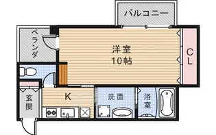 レジオン池田【4階】の間取り