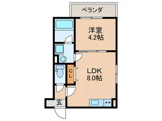 ALEGRIA八尾東本町【1階】の間取り
