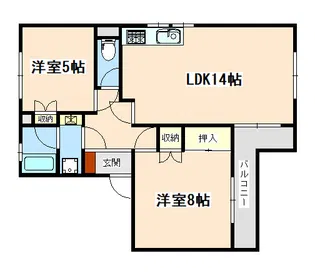 松下ビル【2階】の間取り