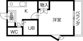 香川県善通寺市稲木町【アパート】の間取り